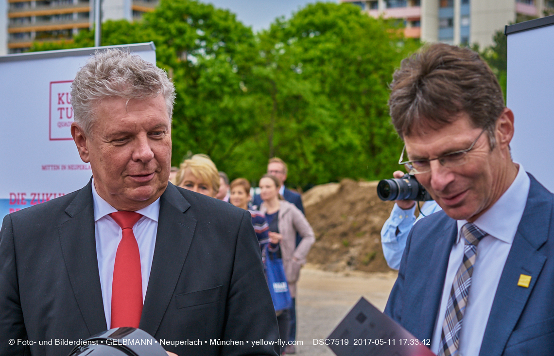 11. Mai 2017 - Grundsteinlegung für die LOGE und dem Kulturquadrat in Neuperlach